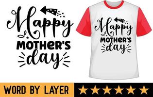 contento La madre di giorno svg t camicia design vettore