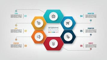 modello di infografica diagramma di affari o di marketing. vettore