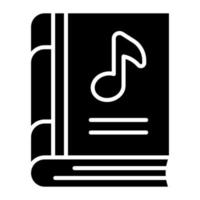 vettore design di musica libro nel modificabile stile, premio icona