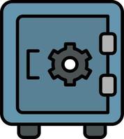 sicurezza scatola vettore icona