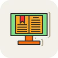 digitale libro vettore icona design