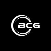 bcg lettera logo design nel illustrazione. vettore logo, calligrafia disegni per logo, manifesto, invito, eccetera.