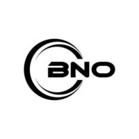 bno lettera logo design nel illustrazione. vettore logo, calligrafia disegni per logo, manifesto, invito, eccetera.