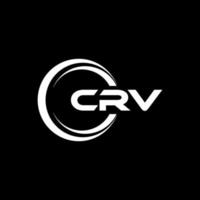 crv lettera logo design nel illustrazione. vettore logo, calligrafia disegni per logo, manifesto, invito, eccetera.