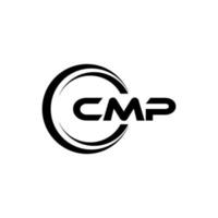 cmp lettera logo design nel illustrazione. vettore logo, calligrafia disegni per logo, manifesto, invito, eccetera.