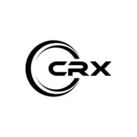 crx lettera logo design nel illustrazione. vettore logo, calligrafia disegni per logo, manifesto, invito, eccetera.