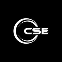 cse lettera logo design nel illustrazione. vettore logo, calligrafia disegni per logo, manifesto, invito, eccetera.