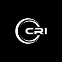 cri lettera logo design nel illustrazione. vettore logo, calligrafia disegni per logo, manifesto, invito, eccetera.