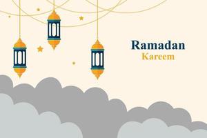 Ramadan kareem sfondo. vettore