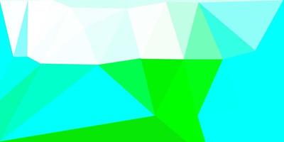 modello di mosaico triangolo vettoriale azzurro, verde.