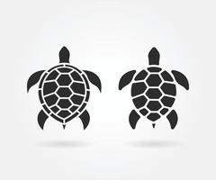 vettore di tartaruga design su un' bianca sfondo. tartaruga vettore icona