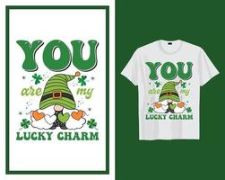 voi siamo mio fortunato fascino st Patrick giorno t camicia tipografia design vettore illustrazione