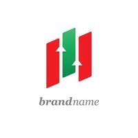 semplice illustrazione logo per finanziario azienda. commercio logo. mercato logo. finanziario logo. crescita logo design vettore. vettore