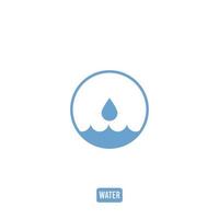 acqua icona logo vettore