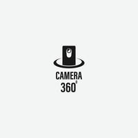 360 Camera icona vettore