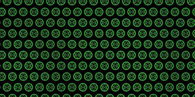 sfondo vettoriale verde scuro con simboli occulti.