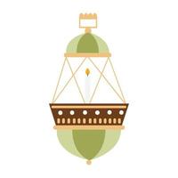 islamico lanterna illustrazione per Ramadan kareem elementi decorazione. simboli di Ramadan mubarak, sospeso oro lanterne, Arabo lampade, lanterne Luna, lanterna elemento, stella, arte, vettore e illustrazione