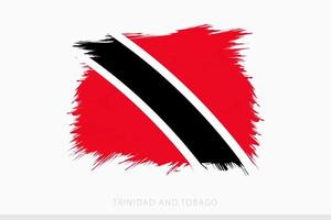 grunge bandiera di trinidad e tobago, vettore astratto grunge spazzolato bandiera di trinidad e tobago.