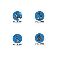 pellicano semplice logo vettore illustrazione