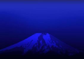 fuji montagna astratto blu cielo paesaggio naturale sfondo vettore