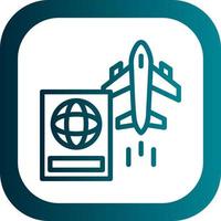 internazionale voli vettore icona design