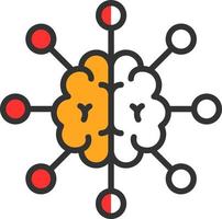 mappa mentale vettore icona design