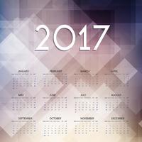 Design del calendario per il 2017 vettore