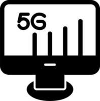 5g tenere sotto controllo vettore icona