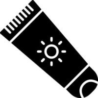crema solare vettore icona
