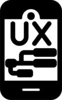 UX design vettore icona