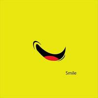 sorriso icona logo template design vettoriale - vettore