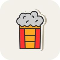 Popcorn vettore icona design