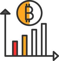 criptovaluta investimento vettore icona design