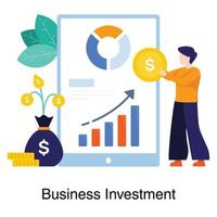 app di investimento per il concetto di business vettore