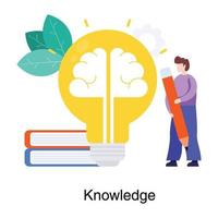 mente e concetto di conoscenza vettore