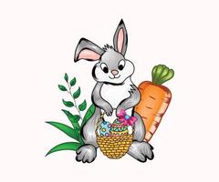 Pasqua coniglietto o coniglio sublimazione design grafico vettori