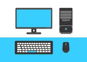 10 computer del desktop illustrazione vettore