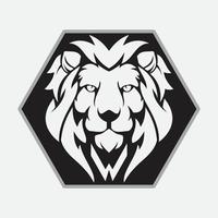 icona di vettore del modello di logo del leone