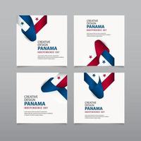 felice giorno dell'indipendenza di panama creative design template vettoriale illustrazione