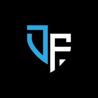 df astratto monogramma logo design su nero sfondo. df creativo iniziali lettera logo concetto. vettore