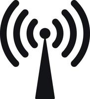 senza fili e Wi-Fi icona o Wi-Fi icona cartello per a distanza Internet accesso. vettore