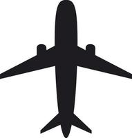 aereo silhouette illustrazione vettore