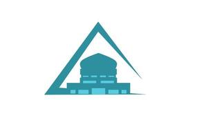 moschea illustrazione, moschea icona con elegante concetto, Perfetto per Ramadan o eid design vettore