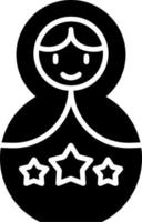 matrioska Bambola vettore icona