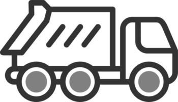 cumulo di rifiuti camion vettore icona