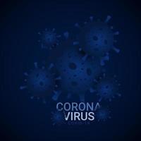 illustrazione di progettazione del modello di vettore del virus corona covid-19