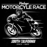 Vintage ▾ motociclo gara vettore