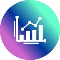 bar grafico unico vettore icona