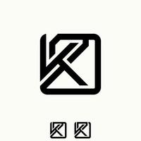 semplice e unico lettera o parola k2d font nel tagliare piazza linea arrotondato Immagine grafico icona logo design astratto concetto vettore scorta. può essere Usato come simbolo relazionato per casa iniziale o monogramma
