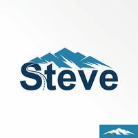 unico montagna e strada fra lettera S e t font Immagine grafico icona logo design astratto concetto vettore scorta. può essere Usato come un' simbolo relazionato per avventura o viaggio